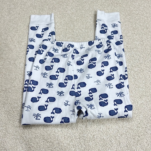 Roller Rabbit Whale Moby Pajama bottoms Size 6 white and blue - Picture 2 of 5